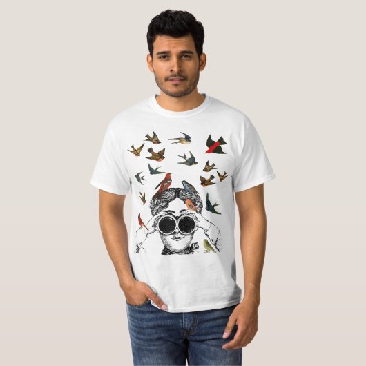 Bird lover  t-shirt (Voorkant volledig)