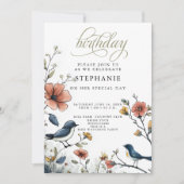 Bird Lovers Birthday Party Kaart (Voorkant)
