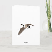 Bird Lovers Canada Geese Illustratie Birthday Kaart (Achterkant)