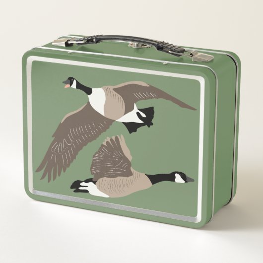 Bird Lovers Canada Geese Illustration Personalized (Achterkant)