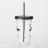 Bird Lovers Canada Geese Illustration Personalized Acryl Drinkbeker (Rechts)