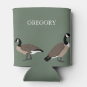 Bird Lovers Canada Geese Illustration Personalized Blikjeskoeler (Achterkant)