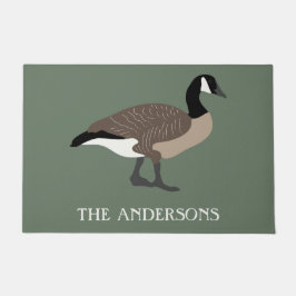 Bird Lovers Canada Geese Illustration Personalized Deurmat