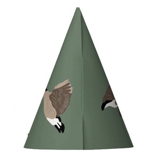 Bird Lovers Canada Geese Illustration Personalized Feesthoedjes (Achterkant)