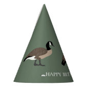 Bird Lovers Canada Geese Illustration Personalized Feesthoedjes (Links)