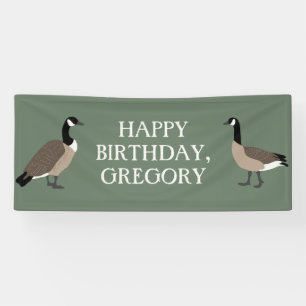 Bird Lovers Canada Geese Illustration Personalized Spandoek