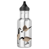 Bird Lovers Canada Geese Illustration Personalized Waterfles (Rechts)