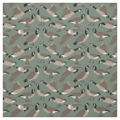 Bird Lovers Canada Geese Pattern Sage Green Stof (Swatch)