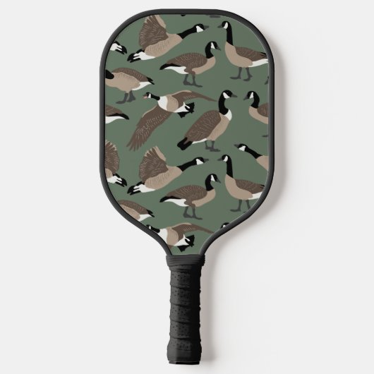 Bird Lovers Canada Goose Illustration Personalized Pickleball Paddle (Achterkant)