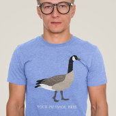 Bird Lovers Canada Goose Illustration Personalized Tri-Blend Shirt