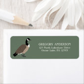 Bird Lovers Canada Goose Return Address Etiket (Insitu)