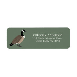 Bird Lovers Canada Goose Return Address Etiket