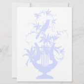 Bird Lyre en Greenery Kaart (Achterkant)