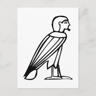 Bird man (Soul), Egyptische hiërogliefje Briefkaart