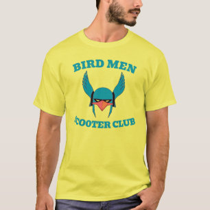 bIRD mannen sCOOTER cLUB, EDIT TEKST, T-Shirt