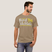 Bird McHale '86 T-shirt - Grappig Boston-basketbal (Voorkant volledig)