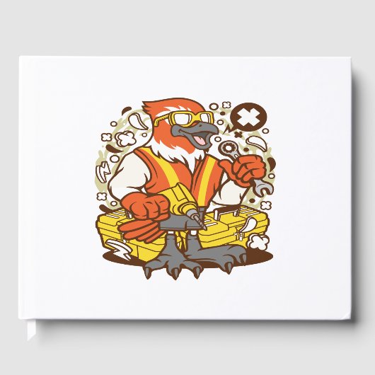 Bird Mechanic Worker Gastenboek (Voorkant)