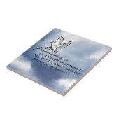 Bird Memorial Poem Tegeltje (Zijkant)