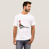 Bird Merry kerstOrnament Cockatiel T-shirt (Voorkant volledig)