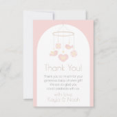 Bird Mobile Nesting Party Bedankkaart (Voorkant)