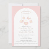 Bird Mobile Nesting Party Kaart (Voorkant)