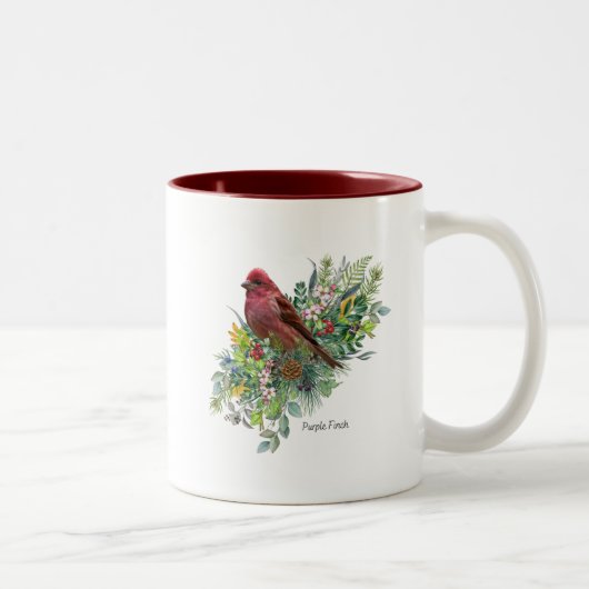 Bird Mok Paarse Finch (Rechts)