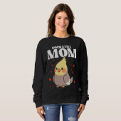 Bird Mom Cockatiels Birding Bird Watching Mother B Trui (Voorkant volledig)