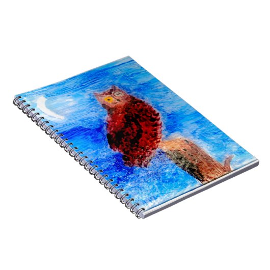 Bird Moonlight Owl Notitieboek (Rechterzijde)