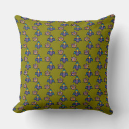 Bird & Mouse Throw Pillow Kussen