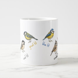 Bird Mug – Garden Birds Watercolour Coffee Cup Grote Koffiekop