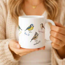 Bird Mug – Garden Birds Watercolour Coffee Cup