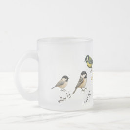 Bird Mug – Garden Birds Watercolour Coffee Cup Matglas Koffiemok