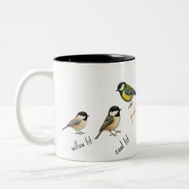 Bird Mug – Garden Birds Watercolour Coffee Cup Tweekleurige Koffiemok