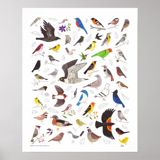 Bird Nerd Art Print (Voorkant)