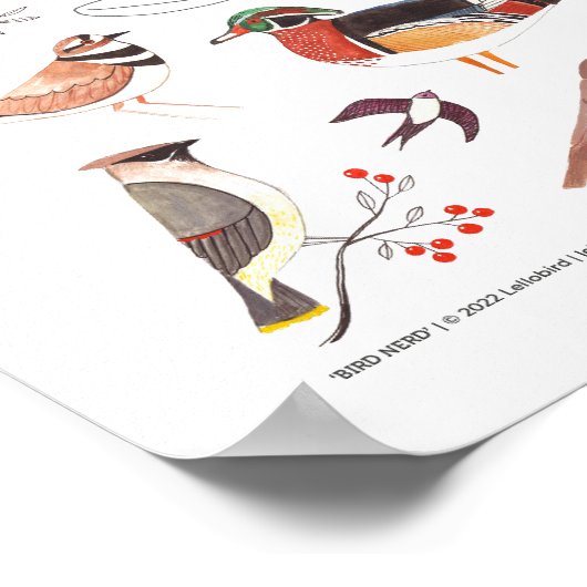 Bird Nerd Art Print (Hoek)