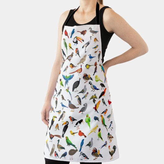 Bird Nerd Assortation Two Apron Schort (Insitu)