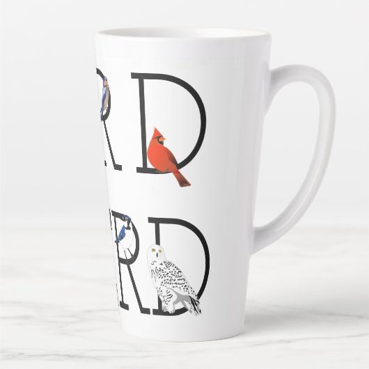 Bird Nerd Assortation Two Latte Mok (Rechts)