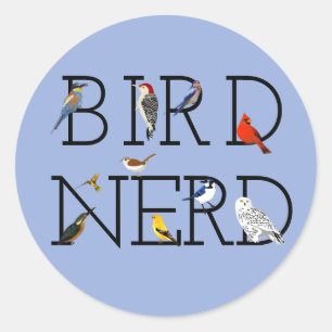 Bird Nerd Assortation Two Ronde Sticker