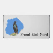 Bird Nerd  Black Starling Cactus Birdwatcher Bureaumat (Voorkant)