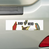 Bird Nerd Bumpersticker (Op auto)