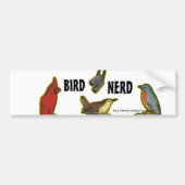 Bird Nerd Bumpersticker (Voorkant)