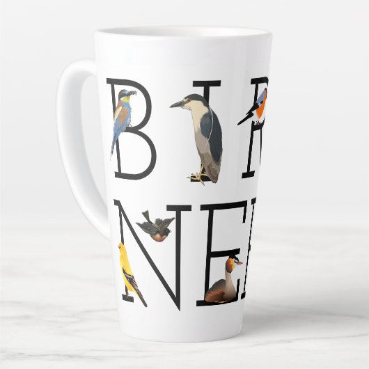 Bird Nerd Classic Collectie Latte Mok (Linkerhoek)