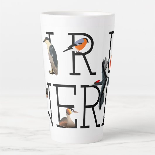 Bird Nerd Classic Collectie Latte Mok (Voorkant)