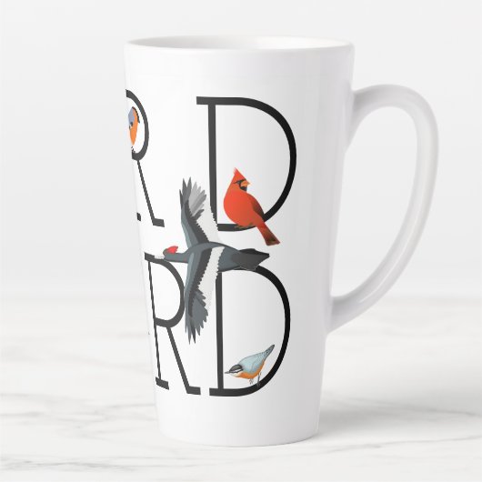 Bird Nerd Classic Collectie Latte Mok (Rechts)