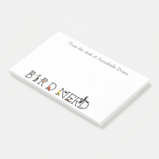 Bird Nerd Classic Collectie Personaliseren Post-it® Notes (Schuin)