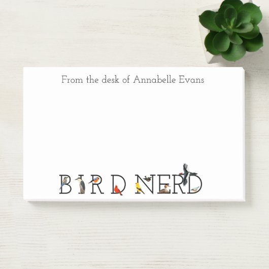 Bird Nerd Classic Collectie Personaliseren Post-it® Notes (Kantoor)