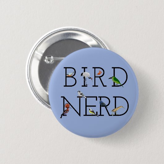 Bird Nerd Drie Ronde Button 5,7 Cm (Voorkant /achterkant)