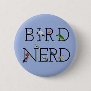 Bird Nerd Drie Ronde Button 5,7 Cm