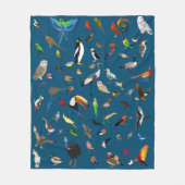Bird Nerd Fleece Blanket Deken (Voorkant)