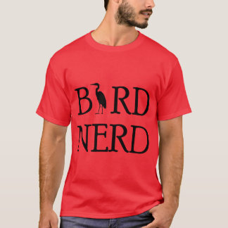 Bird Nerd for birder or birdwatcher with Blue Hero T-shirt
